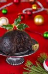 Christmas Pudding Stock Photo