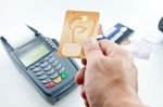 Payment Machine Stock Photo