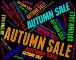 Autumn Sale Representing Reduction Seasonal And Autumnal Stock Photo