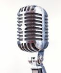 Retro Microphone Stock Photo