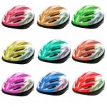 Varities Color Of Bicycle Safety Helmet Isolated On White Backgr Stock Photo