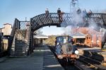 Bluebell Steam Train At Sheffield Park Station Stock Photo