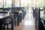 Abstract Blur Local Reataurant Interior Stock Photo