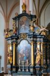 Interior View Of The Collegiate Church Of St Michael In Mondsee Stock Photo