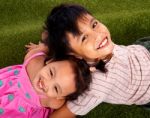 Boy And Girl Playing Stock Photo