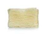 Rice Noodle Isolated On The White Background Stock Photo