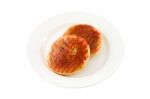 Chinese Moon Cake Wedding Dessert Dish On White Background Stock Photo