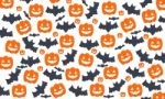 Set Of Pumpkins And Bats Stock Photo