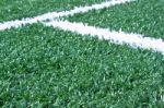 Fake Grass Soccer Field Stock Photo