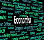 Economist Job Means Macro Economics And Fiscal Stock Photo