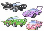  Illustration Of Cute Cartoon Car Characters Stock Photo