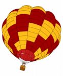 Hot Air Balloon Illustration Isolated Stock Photo