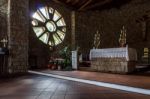 Church Of The Franciscan Father Don Giacomino In Baia Sardinia Stock Photo