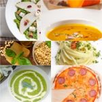 Healthy And Tasty Italian Food Collage Stock Photo