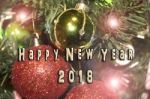 Happy New Year 2018 Stock Photo