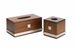 Wooden Tissue Boxes Stock Photo