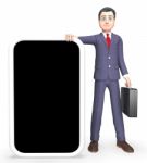 Character Online Indicates World Wide Web And Blank 3d Rendering Stock Photo