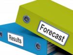 File With Forecast And Results Word Stock Photo