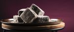 Lamingtons On A Baking Tray Stock Photo