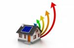 Energy Efficiency House Stock Photo