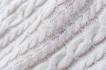 White Knit Fabric Stock Photo