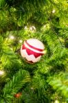 Abstract Of Christmas Tree Light For Background Stock Photo