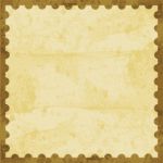 Brown Stamp Card Stock Photo