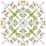 Kaleidoscope Rabbits Stock Photo