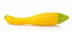 Zucchini Isolated On A White Background Stock Photo