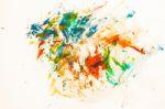 Abstract Paper Painted Watercolor Background Stock Photo