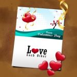 Red Love Heart, Valentines Day Concept Stock Photo