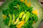 Fresh Avocado Salad Stock Photo