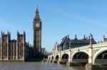 Westminster Bridge And Big Ben Stock Photo