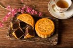 Moon Cake Stock Photo