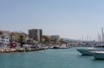 View Of The Coastline At Malaga Stock Photo