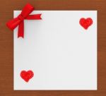 Heart Copyspace Indicates Valentine's Day And Copy-space Stock Photo