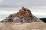 White Dome Geyser Stock Photo