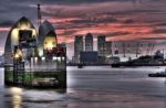 Thames Barrier  Stock Photo