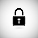 Lock Icon Stock Photo