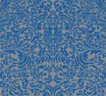 Blue Floral Art Pattern Stock Photo