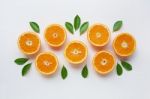 Fresh Orange Citrus Fruit Isolated Stock Photo