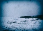 Horizontal Winter River Abstraction Stock Photo