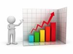 Figure Showing Growth Graph Stock Photo