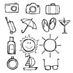 Set Of Travel Icon Stock Photo