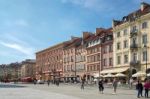 A View Of The Old Market Square In Warsaw Stock Photo