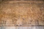 Ancient Khmer Bas-relief At Angkor Wat Temple, Cambodia Stock Photo