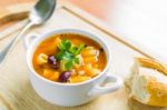 Minestrone Soup Stock Photo