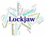 Lockjaw Illness Represents Complaint Malady And Trismus Stock Photo