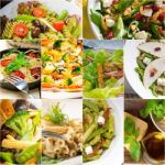 Healthy And Tasty Italian Food Collage Stock Photo