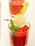 Fresh Tomato Juice Stock Photo